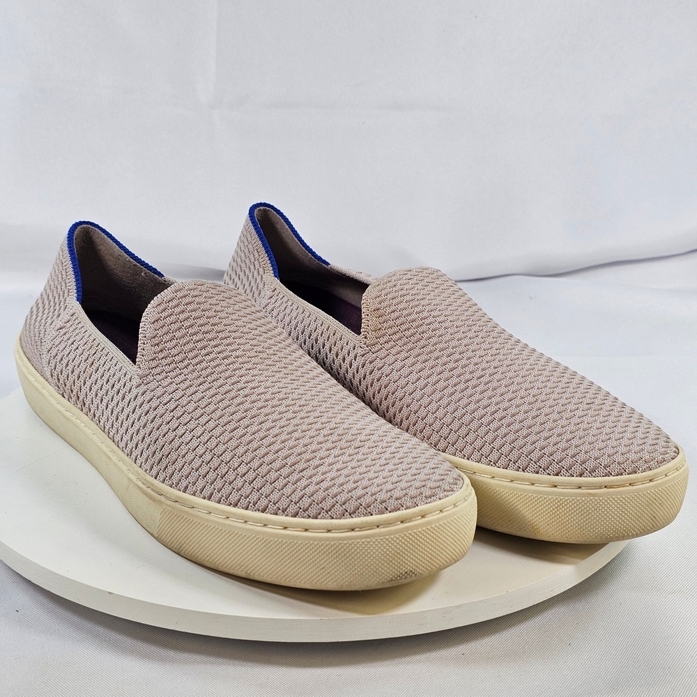 Rothys The Sneaker Womens 9 Light Lavender Slip‎ On Knit Walking Shoes Washable